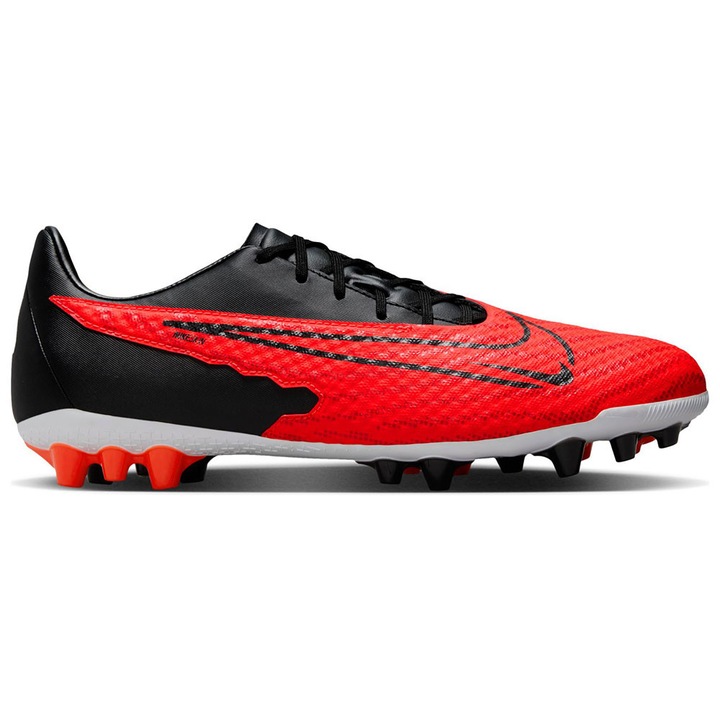 Pantofi sport barbati, Nike, Phantom GX Academy, rosu/negru, material plasa, pentru terenuri de fotbal