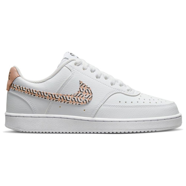 Pantofi sport Nike Court Vision Low Next Nature FN7323, piele ecologica, alb