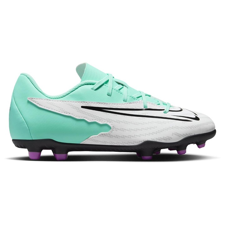 Ghete fotbal Nike Phantom GX, piele, turcoaz/alb, 36.5
