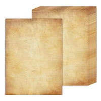 Set de 50 foi de hartie retro pentru scris, Axroad Mall, Design antic, Pentru proiecte creative DIY, entru nunti, Valentine's Day, zile de nastere, absolviri, Ziua Mamei, Craciun, Hartie de inalta calitate, 21*28.5cm, Maro