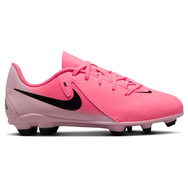 Ghete fotbal copii Nike Jr. Phantom GX 2 Club, roz, antiderapante, sintetic