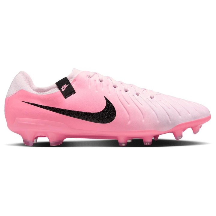 Ghete fotbal Nike Tiempo Legend 10 Pro, roz, piele FlyTouch Pro, tehnologie All Conditions Control, 38.5 EU