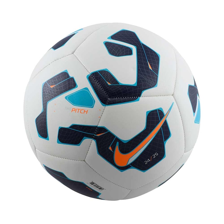 Minge fotbal Nike Pitch, 60% cauciuc, 15% poliuretan, 13% poliester, 12% EVA, multicolor