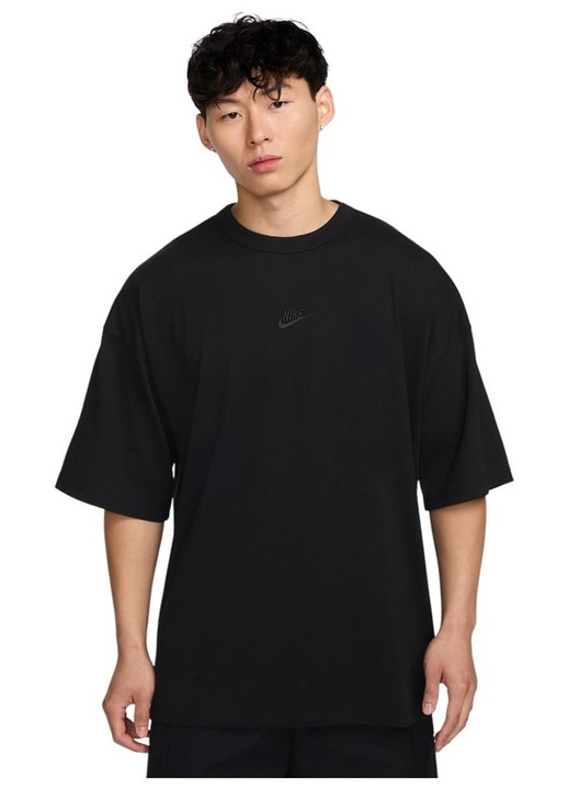 Tricou barbati Nike Sportswear Premium Essentials, croiala lejera, negru, bumbac