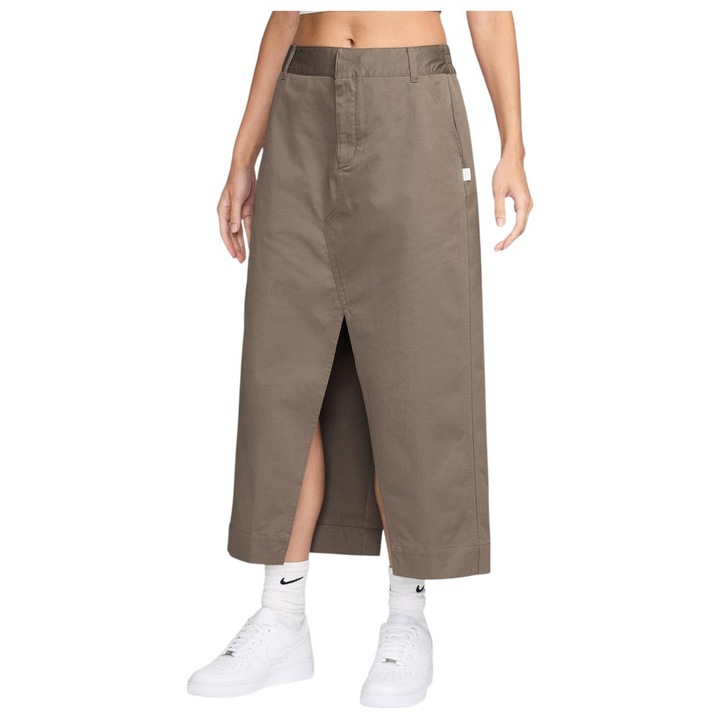 Fusta sport dama Nike, kaki, bumbac/poliester/spandex