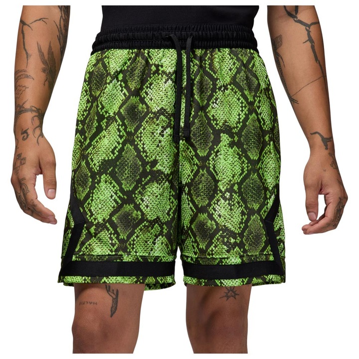 Pantaloni scurti pentru barbati Jordan Dri-FIT, poliester, verde/negru, S INTL