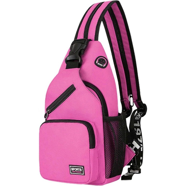 Rucsac generic Benobby Kids Crossbody Sling, Rucsac de drumetie pentru barbati - Rucsac de umar Crossbody pentru barbati si femei, pentru drumetii, ciclism, calatorii, p