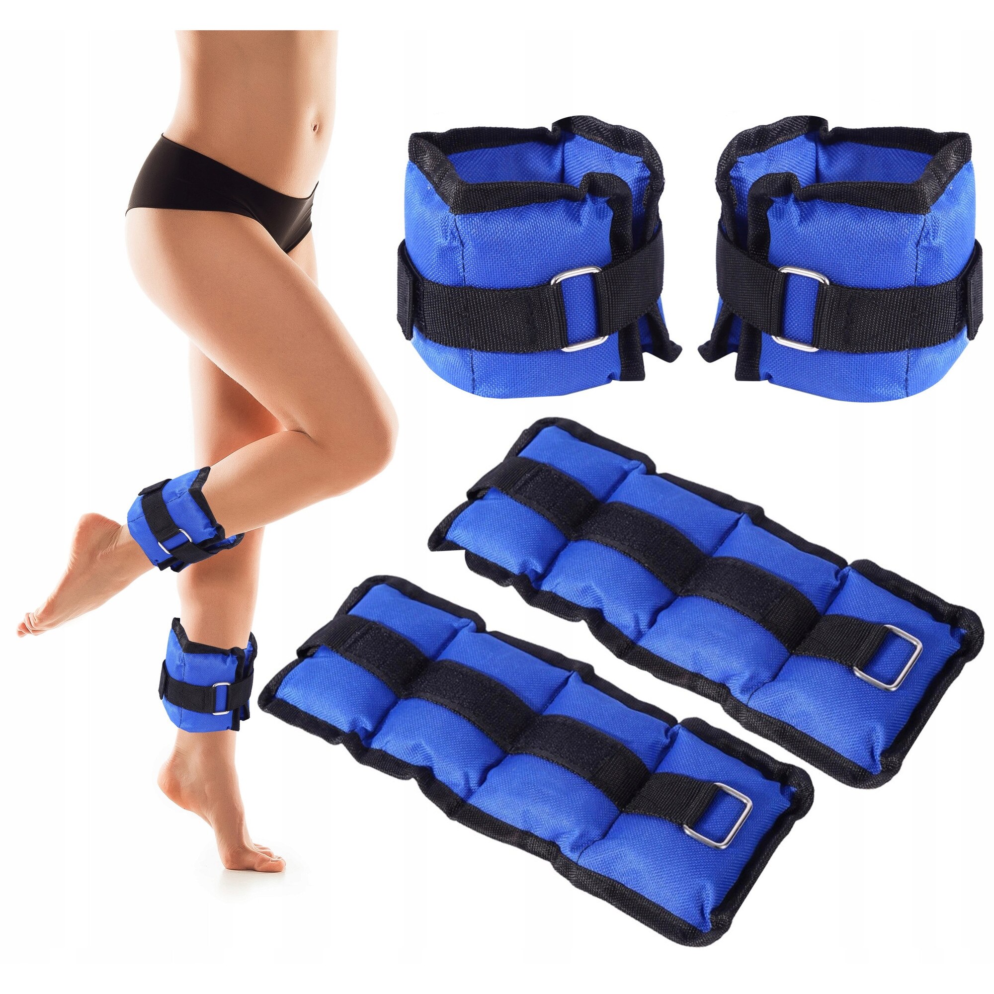 Set greutati de fitness pentru incheieturi/glezne, Zola, 2 x 1 kg ...