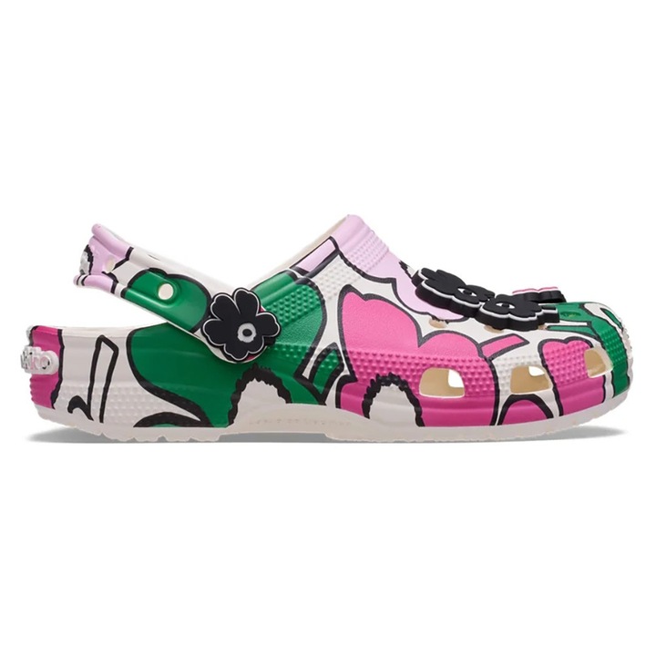Saboti Crocs, model Marimekko Unikko, floral, Croslite, sintetic, multicolor