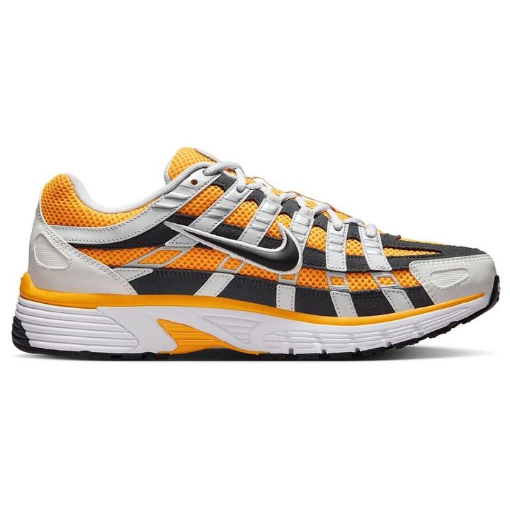 Pantofi sport barbati Nike P-6000, multicolor, piele naturala si plasa, design retro, confortabil.