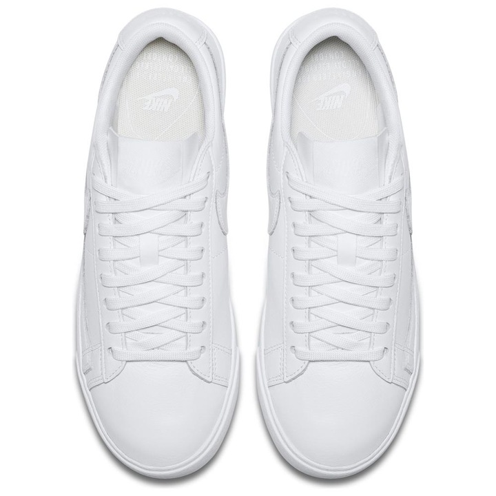 Pantofi sport dama Nike Blazer Low LE, piele naturala, alb, confortabil, design modern, 36.5 EU