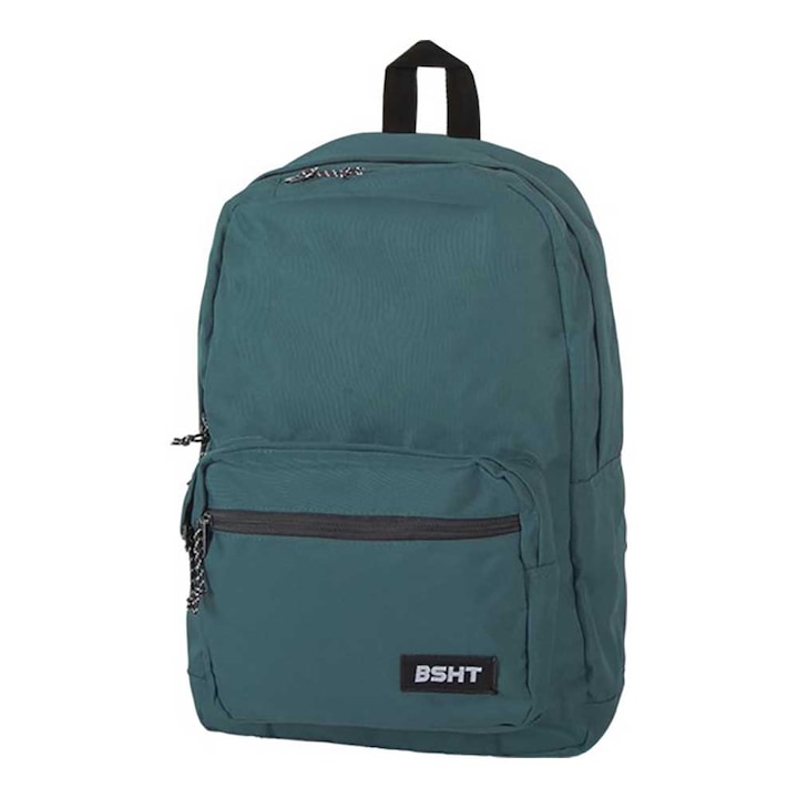 Geanta laptop Basehit, 29x13,5x43cm, 16,8L, cu multiple compartimente, neagra