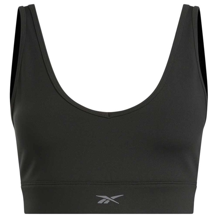 Bustiera sport 100075387, Reebok, Poliester, Negru