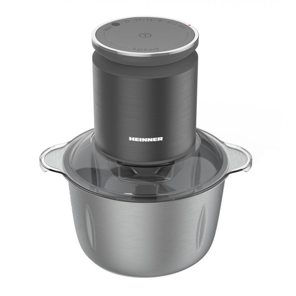 Tocator de legume Heinner HMC-KD800SS, control digital, 800W, bol