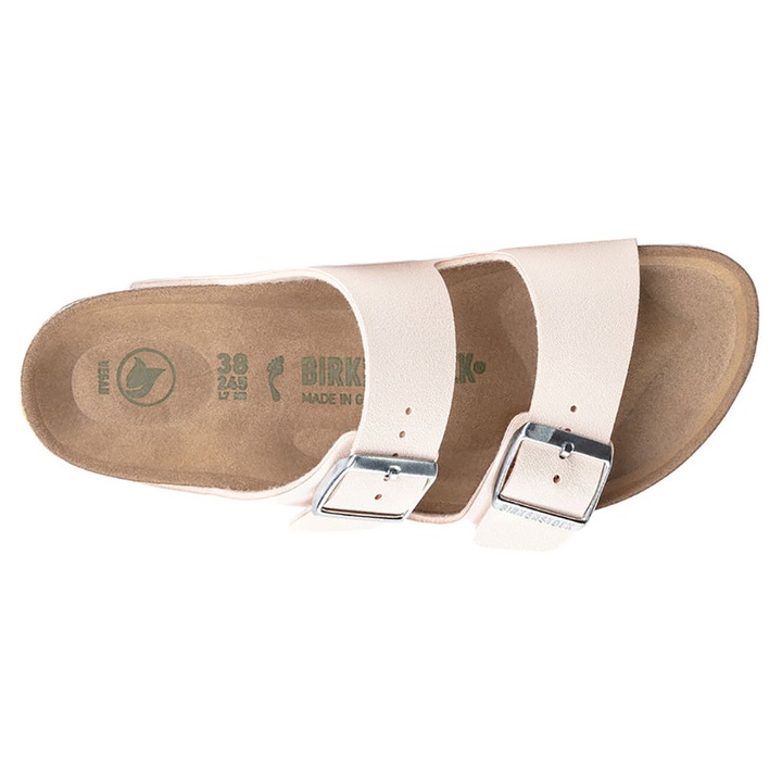 Slapi Birkenstock Classic Arizona Vegan Birko-Flor, roz, piele nabuc, 36 EU