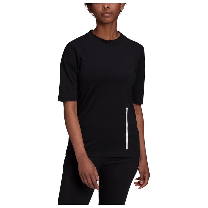 Tricou sport Adidas Z.N.E., negru, material elastic