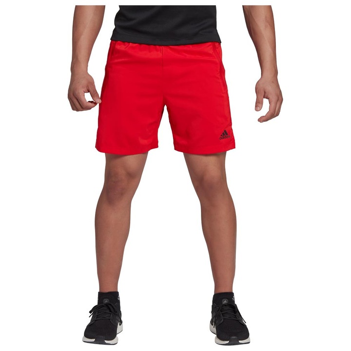 Pantaloni scurti sport, adidas, AEROREADY, rosu, poliester reciclat, S INTL