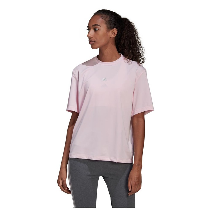 Tricou sport dama adidas, colectia x You for You, roz