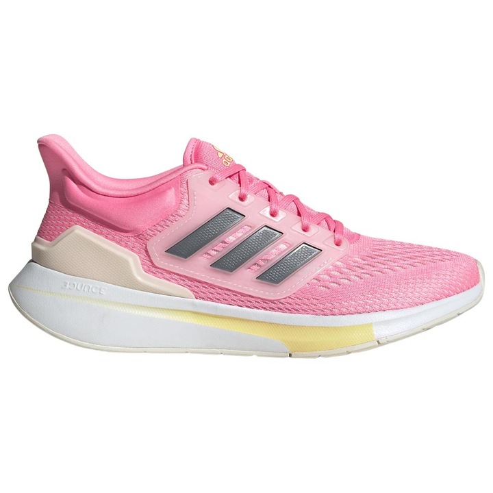 Pantofi sport barbati, adidas, EQ21 Run, respirabili, talpa Bounce, negru, 38 EU
