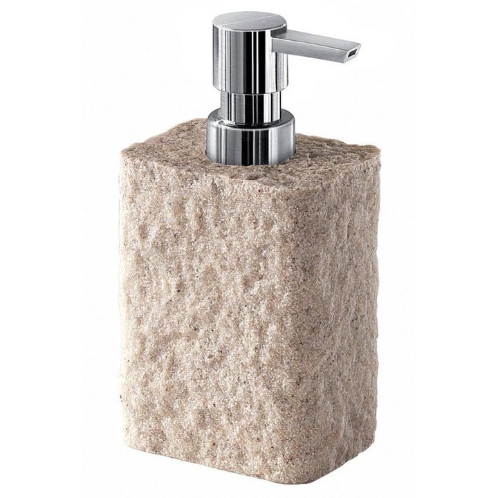 Dispenser de sapun Gedy ARIES, 350 ml, bej, 94x169x66 mm, set 1 buc