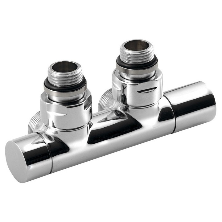 Set valve, Sapho, crom, 50 mm, pentru incalzire centrala