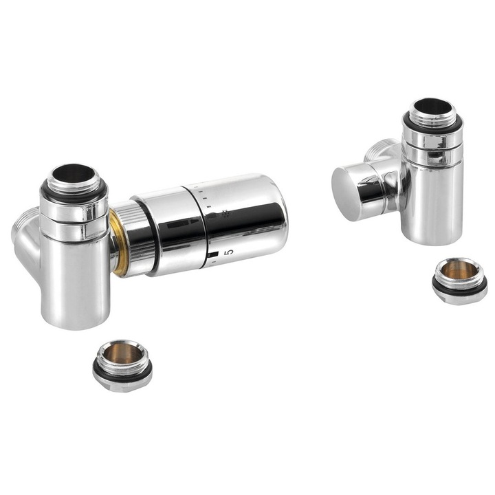 Комплект термостатични вентили Sapho Corner Combi хром 0.96 кг