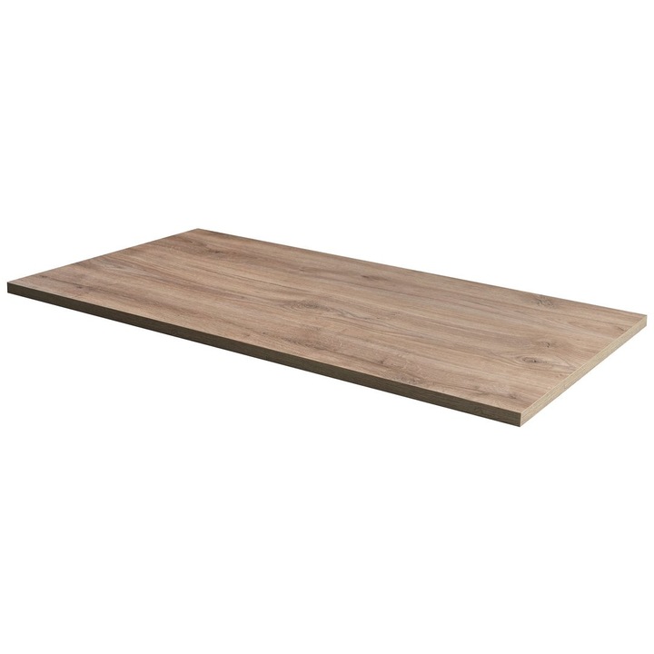 Blat pentru chiuveta Aqualine ALTAIR, 78,5x45,7 cm, HPL laminat, culoare maro, decor stejar Emporio