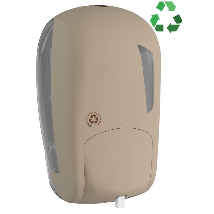 Marplast SKIN habszappan adagoló, 500ml, 124x232x114mm, barna, fúrással szerelhető