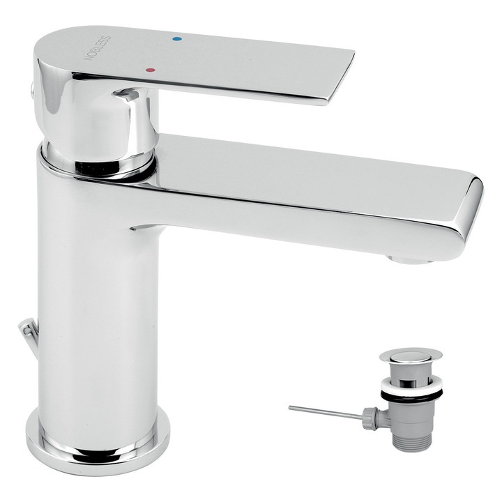 Baterie sanitara Novaservis Nobless Trend, crom, 35mm, cu 5 ani garantie, cu evacuare 5/4"