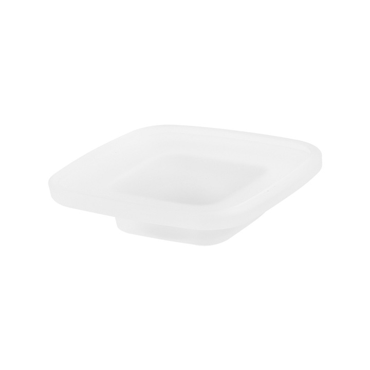 NIMCO szappantartó matt üveg, fehér