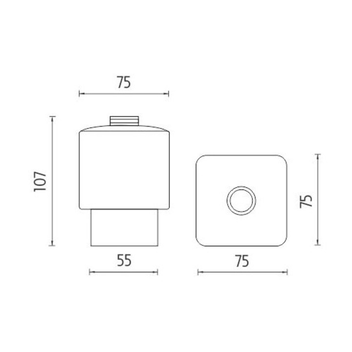 Дозатор, NIMCO, стъкло, 300 мл, бяло
