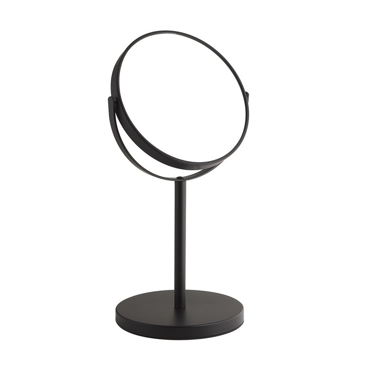 Козметично огледало Gedy Anna, 5x увеличение, черно, 180x343x149 мм