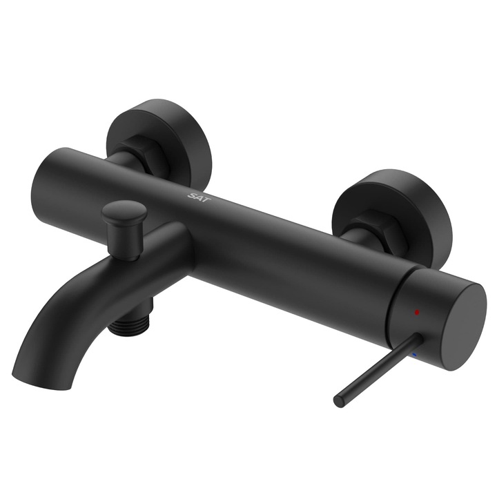 SAT Aurum szaniter csaptelep, kerek kialakítás, 150 mm, matt fekete