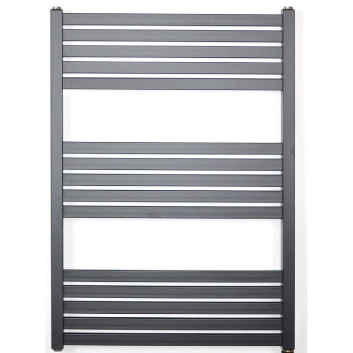Radiator combinat, SAT, 45x80 cm, negru mat
