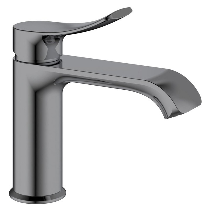 Baterie sanitara, Sapho, model SUGA, negru mat, 142x167mm, inaltime 87mm, 1.595kg