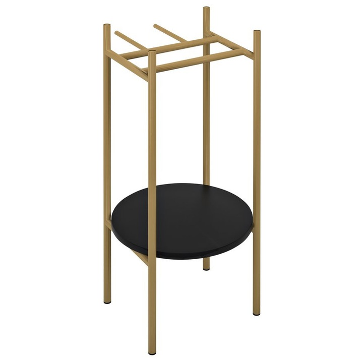 Suport lavoar rotund Sapho PUNO 37,5x83x44,8cm auriu mat