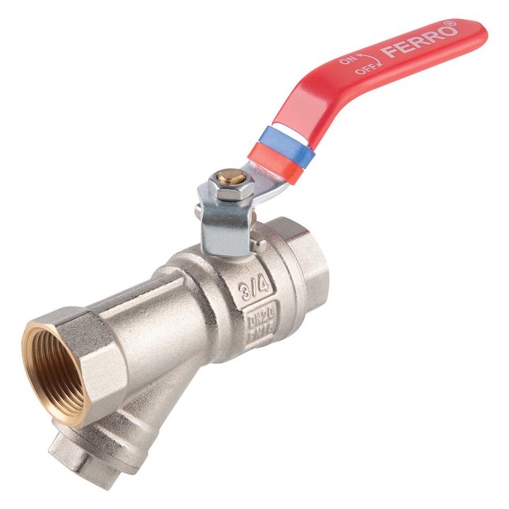 NOVASERVIS Robinet cu bila cu filtru, maneta MM 3/4" - KFPZF2