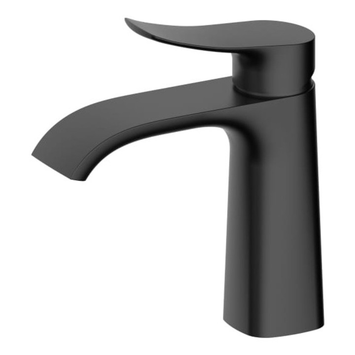 Csaptelep, SAT, mosdó, 17,2cm, matt fekete