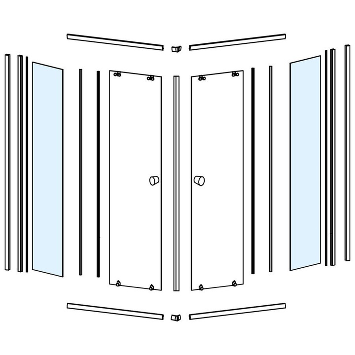 Fitinguri Aqualine, sticla pentru HLF808Y, 7.5kg, 1 buc.