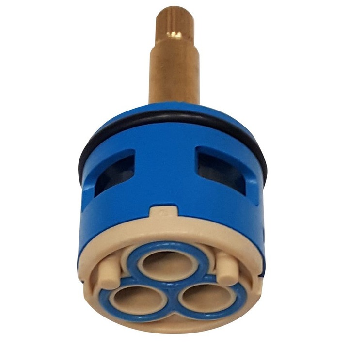 Comutator cartus pentru dus, Aqualine, albastru