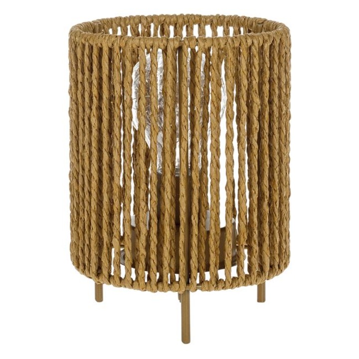 Accesoriu decorativ, model cu sfoara impletita si LED, diametru 12.5 cm × inaltime 17.5 cm