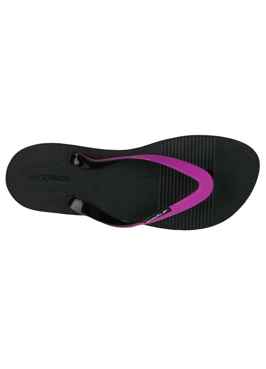 Slapi Speedo de plaja, design ergonomic, negru/movwqfwq, Negru/Mov, 35.5