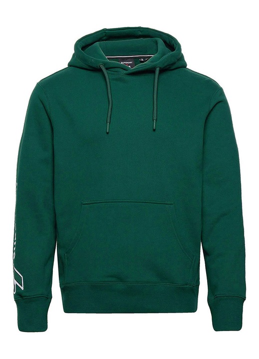 Hanorac barbati Superdry Code SL, bumbac, cu gluga, verde, S INTL