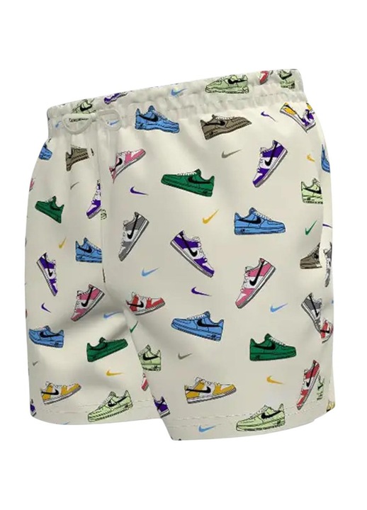 Nike fürdőnadrág, Volley modell, elasztikus derék, ekrü szín, könnyű anyag