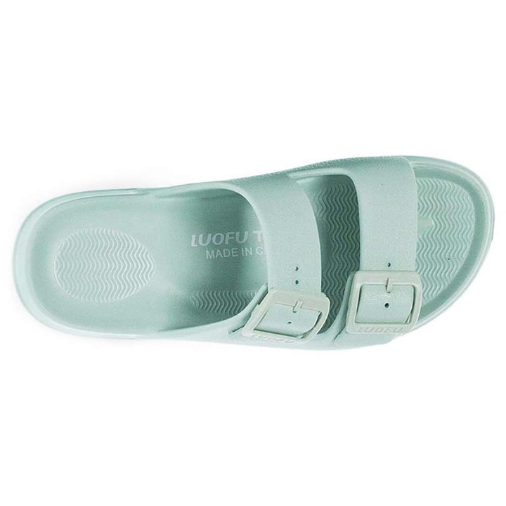 Slapi de plaja Luofu, design modern, confortabili, verde, spuma EVA, 37 EU