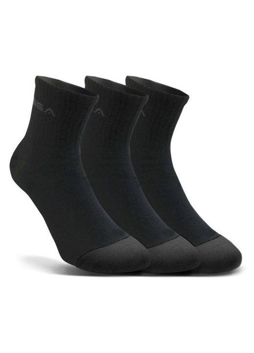 Sosete dama GSA, set 3 perechi, bumbac, negru, 36-40 EU