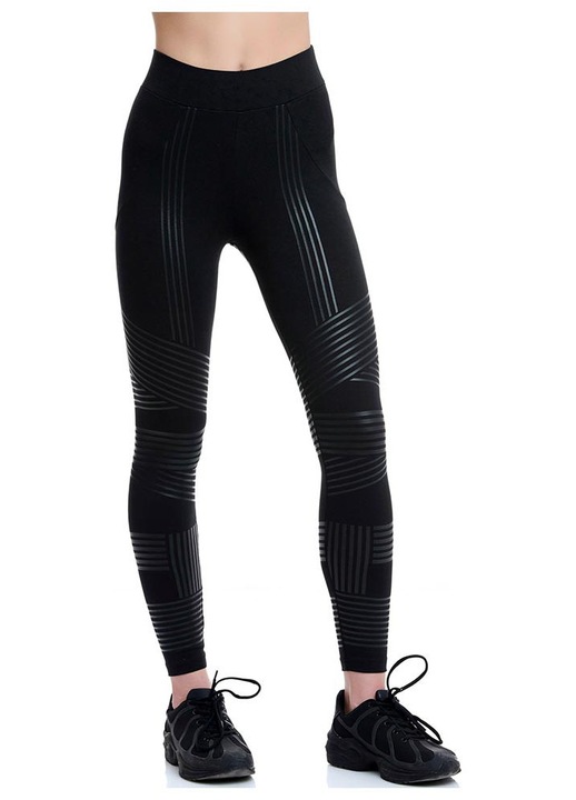 Colanti BodyTalk, talie inalta, negru, bumbac-elastan, XS INTL