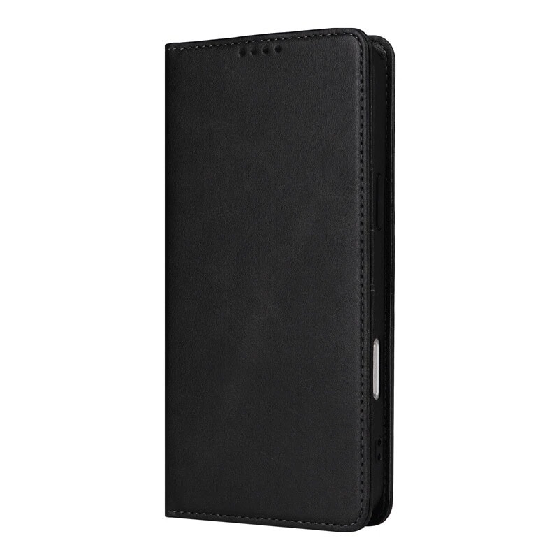 Husa pentru Samsung Galaxy A56 Daden® Flip Leather Deluxe, Antisoc, Inchidere magnetica, Buzunar card, Calitate Premium, Negru