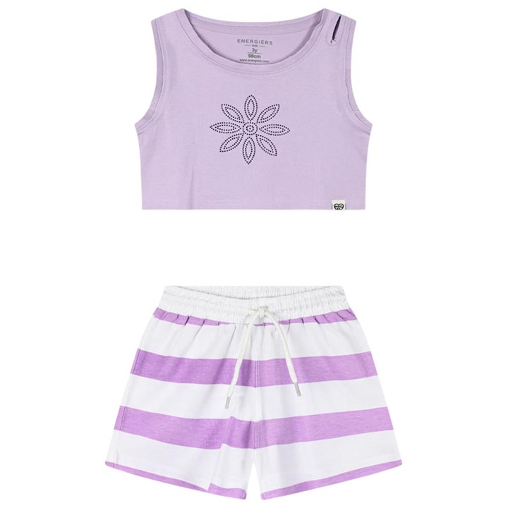 Compleu copii, Energiers, mov/alb, Alb/Mov