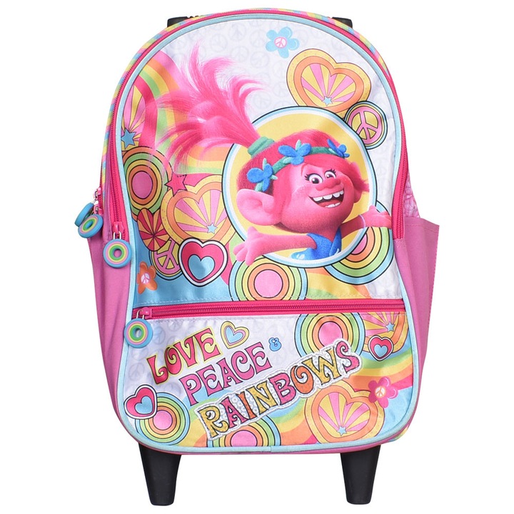 Geanta trolley Sunce Trolls multicolor 38x28x15cm 16L